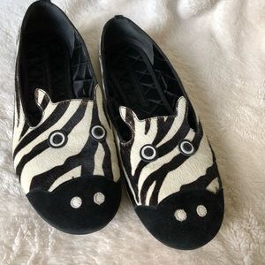 Marc by Marc jacobs zebra haircalf flats